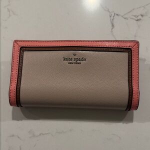 Kate Spade Pink and Cream Wallet